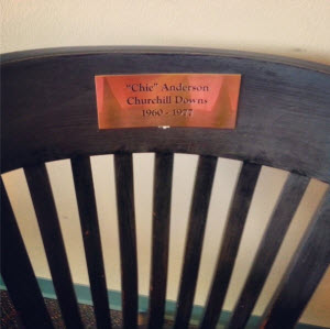 Announcer Chick Anderson's chair